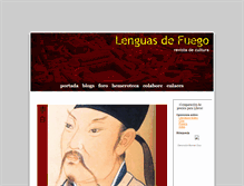 Tablet Screenshot of lenguasdefuego.net